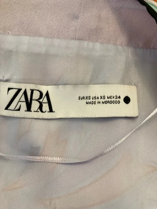 ZARA Scarf Paisley Print Satin Kimono Wrap Jacket - Picture 5 of 8